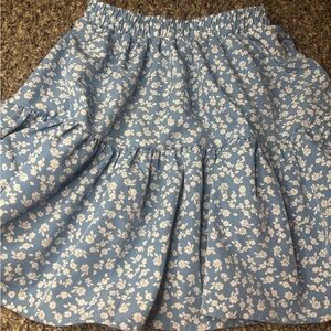 Floral Blue Skirt